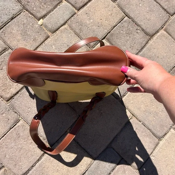 St. John’s Bay Yellow and Brown Women's Bag - Picture 9 of 14